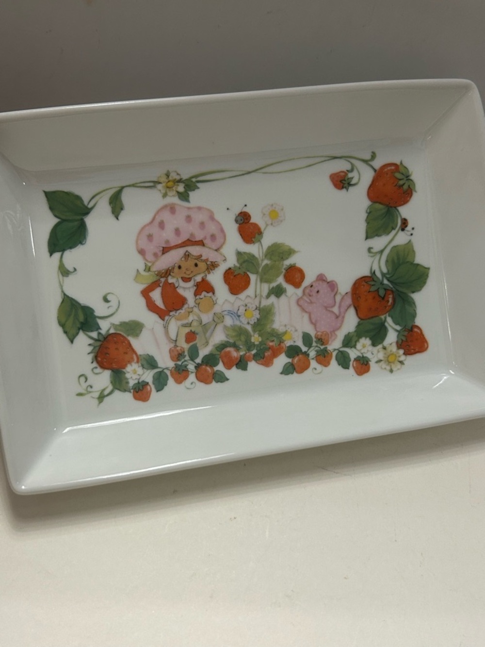 Dolls Kill x Strawberry Shortcake Furry Friend Trinket Dish 2023 Ceramic